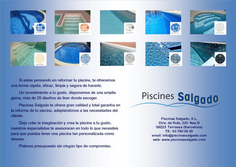 Cambio o reparación de Liner de su piscina