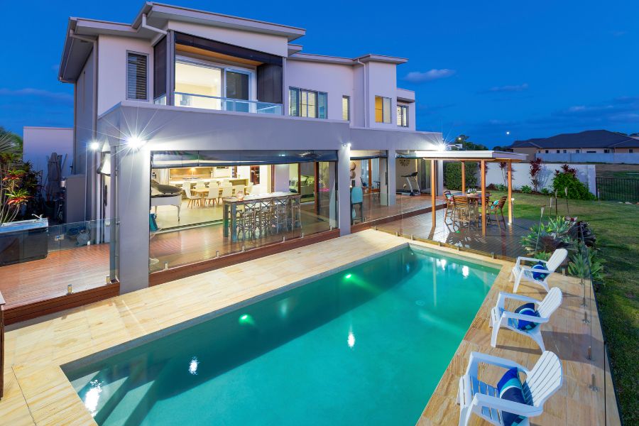 chalet con piscina
