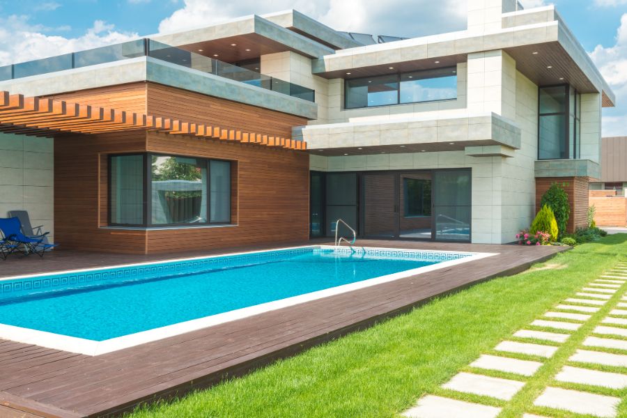 casa con piscina