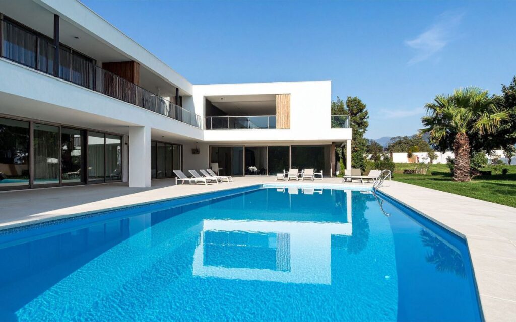 casa con piscina
