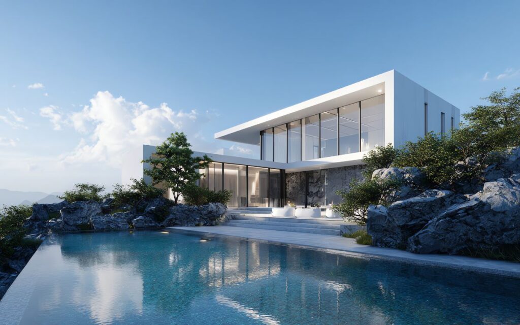 casa con piscina