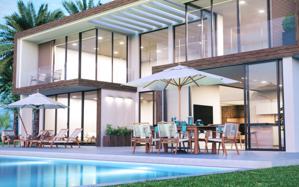 casa con piscina